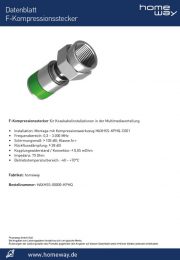 Datenblatt F-Kompressionsstecker